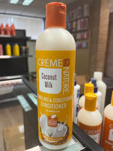 CREME OF NATURE COCONUT MILK DETANGLING & CONDITIONING CONDITIONER 12oz PRODUCT STORE NEXT DOOR